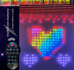 Cortina de Luces LED con Cable Revestido para Navidad