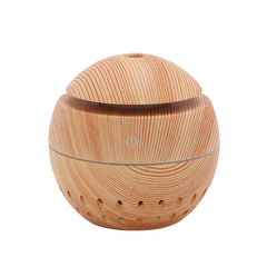 Humidificador USB Efecto Madera con Luz Nocturna LED