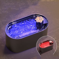 Fuente de Agua 3L para Gatos con Filtro y Luz LED