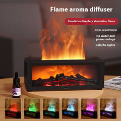 Difusor de aromas con efecto llama y humidificador LED
