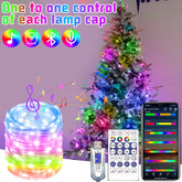Luces RGB Navideñas con Control Bluetooth y Mando