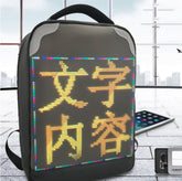 Mochila LED Publicitaria Animada DIY – Negro