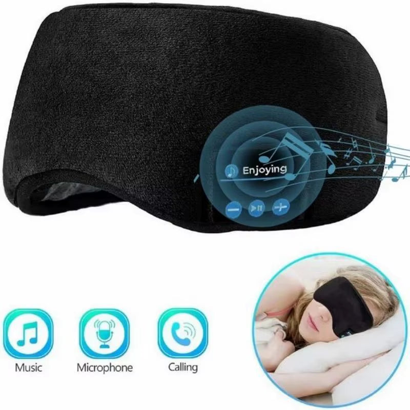 Máscara de Sueño 3D con Auriculares Bluetooth 🎧