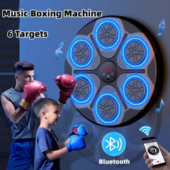 Máquina de Boxeo Musical con Luces RGB y Bluetooth