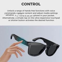 Gafas Inteligentes AI con Cámara HD y Control por Botón