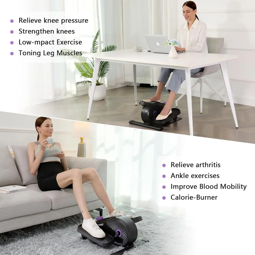 🚴 Mini Elíptica Portátil de Escritorio con Pedales y 8 Niveles