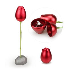 Caja Rosa Metálica para Joyería con Diseño Elegante