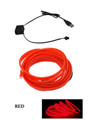 Tira LED Interior para Coche 12V/USB Decorativa