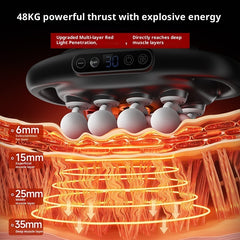 Masajeador muscular eléctrico multi-cabezal de tejido profundo