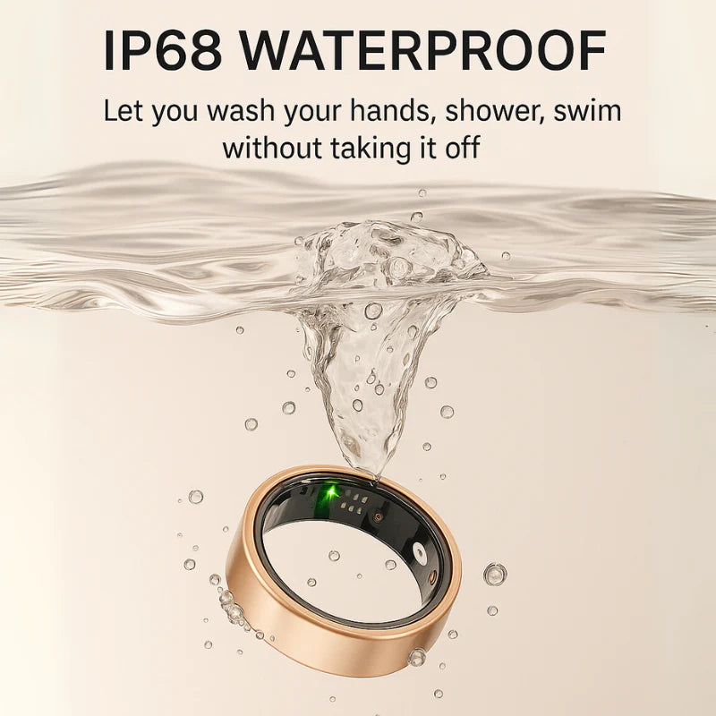 Anillo inteligente ESTG R5 con monitoreo de salud y sueño