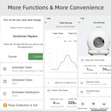 Caja de arena automática inteligente para gatos 75 L con APP