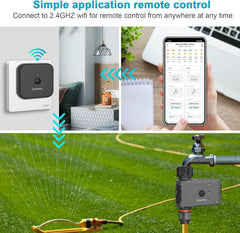 Temporizador De Riego Inteligente WiFi – Control Remoto Automático
