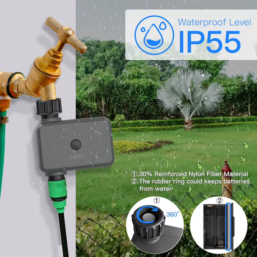 Temporizador inteligente de riego Bluetooth MOES para jardín