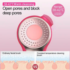 Cepillo facial eléctrico sónico con vibración y carga inalámbrica