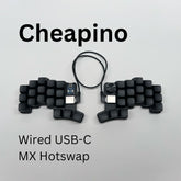 Teclado Dividido Cheapino V2 Mecánico QMK con Cable