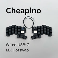 Teclado Dividido Cheapino V2 Mecánico QMK con Cable