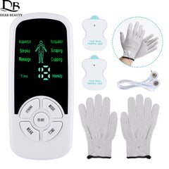 Masajeador eléctrico EMS con guantes de electroestimulación DearBeauty