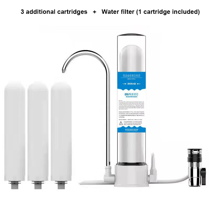 Filtro de agua doméstico de cerámica | Purificador para grifo
