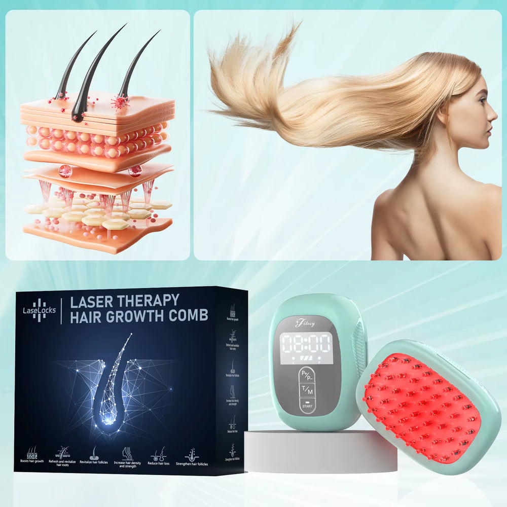 Peine láser JITESY para crecimiento capilar y masaje anticaída
