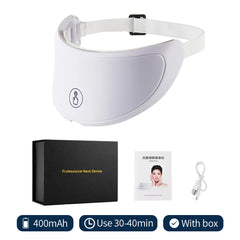 Mascarilla LED para cuello antiedad con terapia lumínica