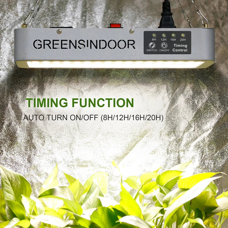 Luz de cultivo LED SEAMETAL 3000W espectro completo con temporizador