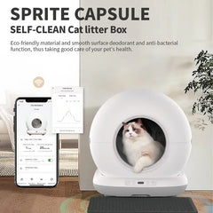 Caja de arena automática inteligente para gatos 75 L con APP