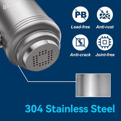 Filtro de agua ALTHY de acero inoxidable | Purificador para grifo 5 etapas