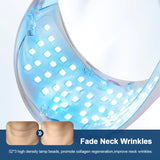 Mascarilla LED para cuello antiedad con terapia lumínica