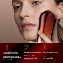 Dispositivo facial EMS reafirmante con microcorrientes