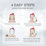 Mascarilla facial LED 7 colores con extensión de cuello