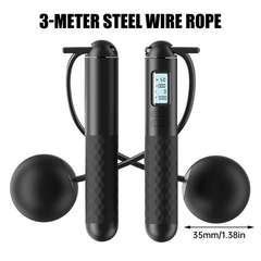 Smart Jump Rope with Balls and Digital Counter