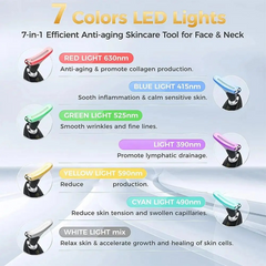 Masajeador térmico EMS para cuello con microcorriente LED