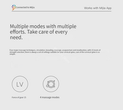 Masajeador Cervical G3 Jeeback con Calor y Pulsos TENS