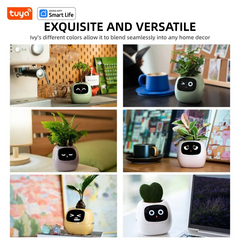 Macetero inteligente Ivy Tuya con sensores AI interactivos