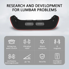 Masajeador lumbar con tracción inteligente y calor