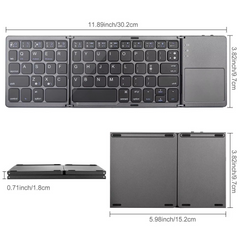 Teclado Bluetooth Plegable Inalámbrico Portátil 64 Teclas