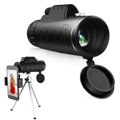 Telescopio Monocular 40x60 con Trípode y Soporte Móvil
