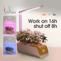 Jardín hidropónico inteligente MUCIAKIE | Sistema de cultivo interior LED 7 plantas
