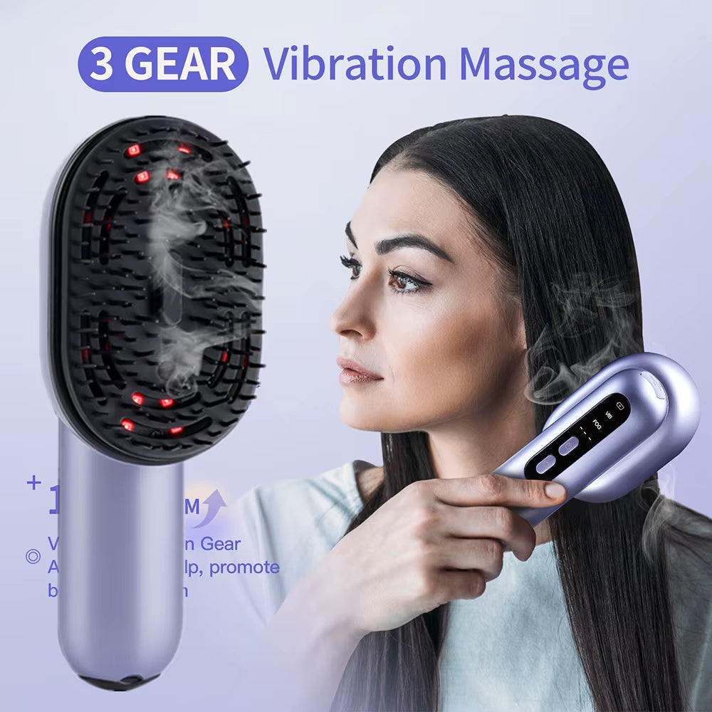 Hair massage brush with vibration and LED light SmartViva Hair massage brush with vibration and LED light SmartViva