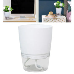 Maceta autoabsorbente con sistema de riego automático