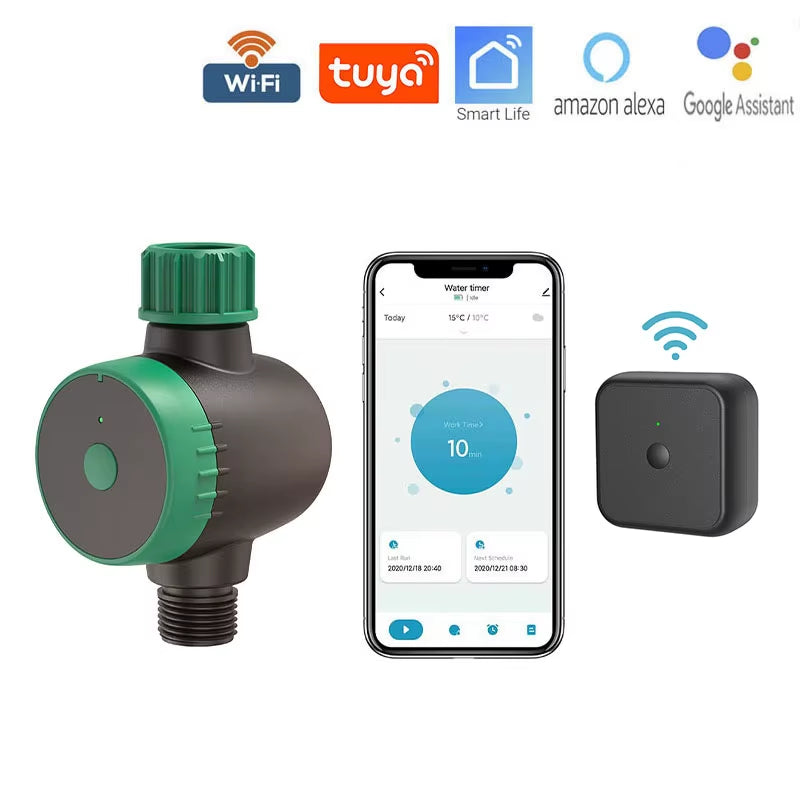 Temporizador inteligente de riego WiFi con pasarela Tuya Smart
