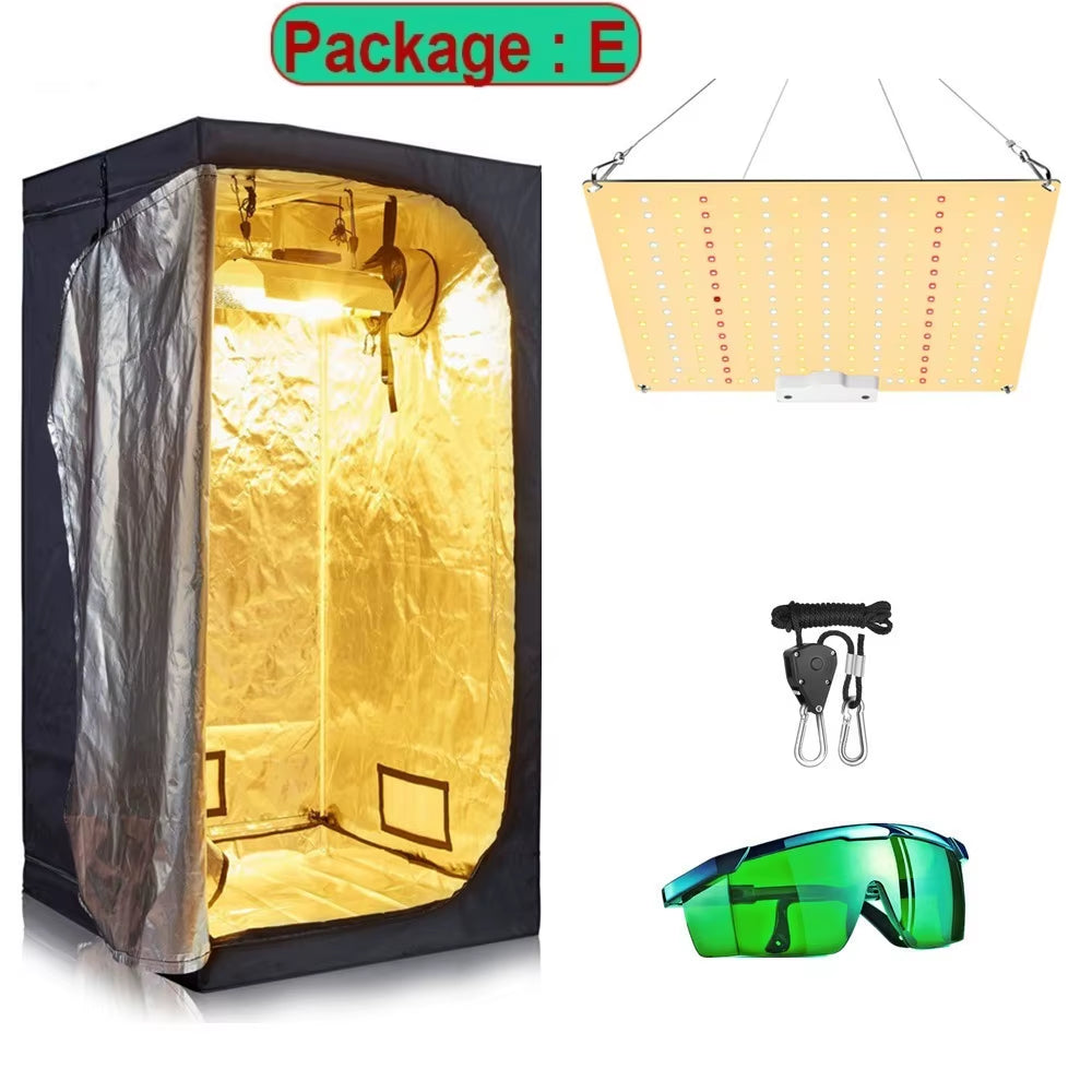 Kit de cultivo interior LED con carpa doble capa 2 en 1 LAITEPAKE