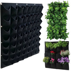 Bolsa de cultivo vertical con 36 bolsillos para jardín interior y exterior