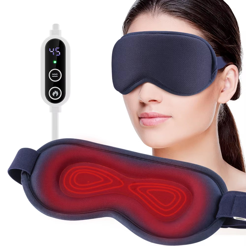 Máscara Ocular Eléctrica con Calor y Vibración 🌙