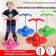 Pelota saltarina infantil con asa para equilibrio y juego