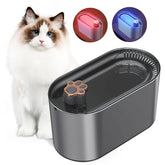 Fuente de Agua 3L para Gatos con Filtro y Luz LED