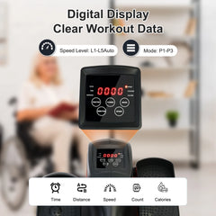 🚴 Mini Elíptica Eléctrica de Escritorio con Pedales y Control Remoto