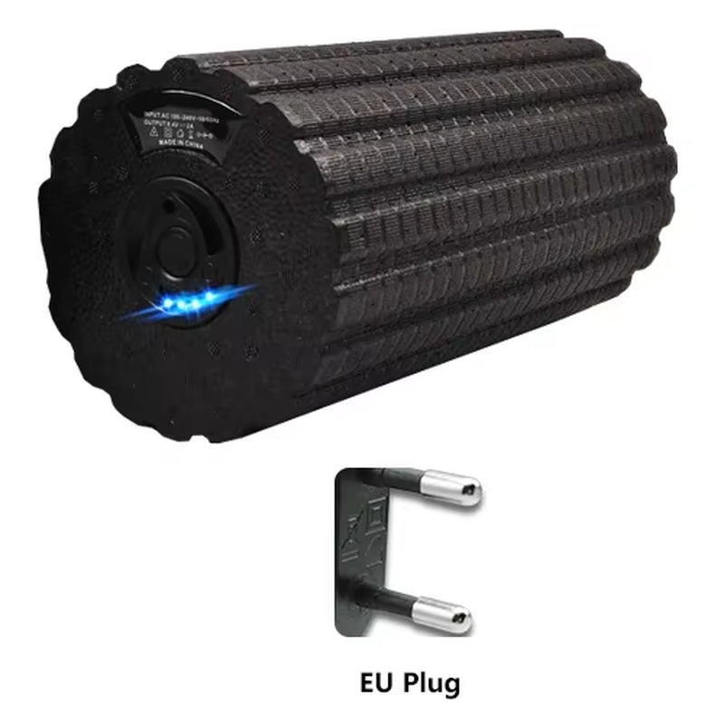 Rodillo De Espuma Para Yoga, Palo De Masaje Eléctrico Vibratorio De 4 Velocidades Para Relajación Muscular, Rodillo De Gatillo, Bloque De Ejercicio De Pilates Recargable