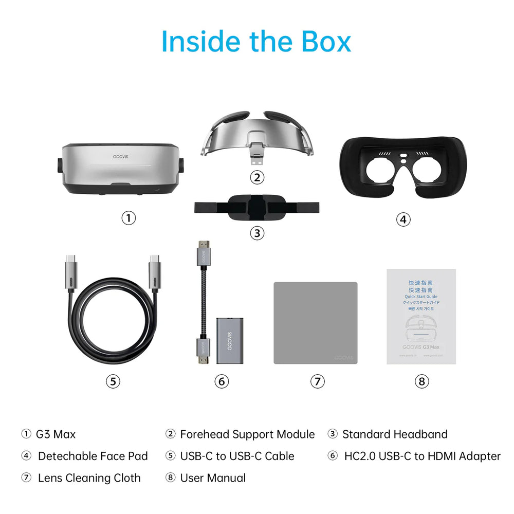 GOOVIS G3 Max – Gafas 3D IMAX con Micro-OLED