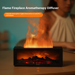Difusor de aromas con efecto llama y humidificador LED